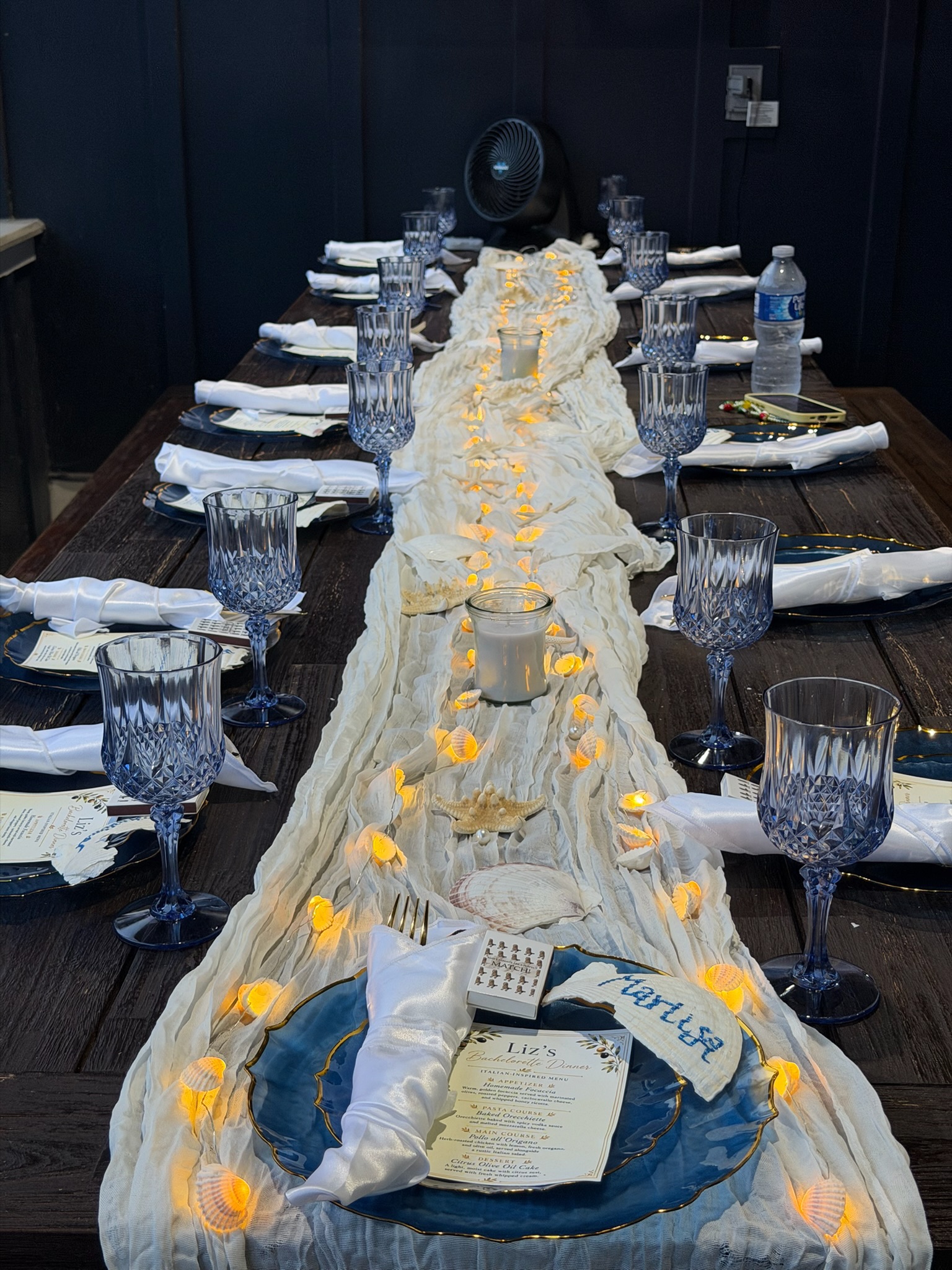 Outdoor event appetizers and plated bites